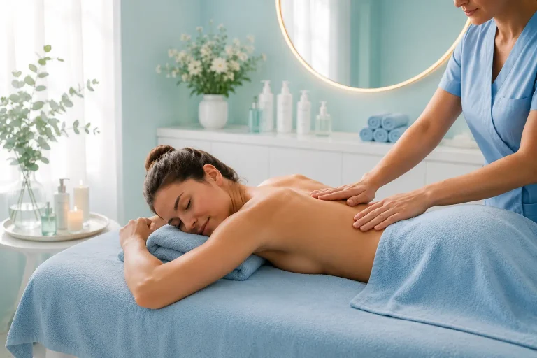 Soothing back massage in Berlin
