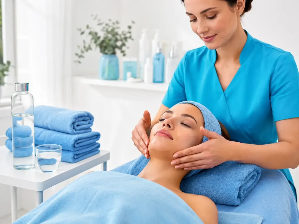 Carbon oxygen moisture facial treatment in Berlin